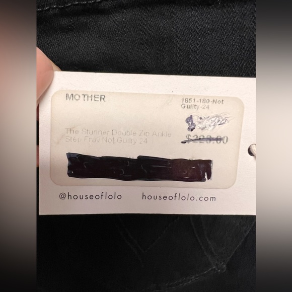 MOTHER NWT The Stunner Double Zip Ankle Step Fray Size 24 - Picture 7 of 11